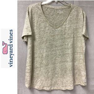Vineyard Vines Linen T-shirt  L EUC